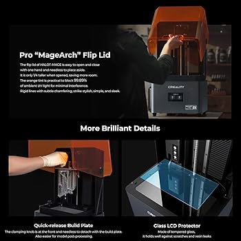 Amazon | Creality HALOT-MAGE Pro 高速 8K光造形3Dプリンター 樹脂